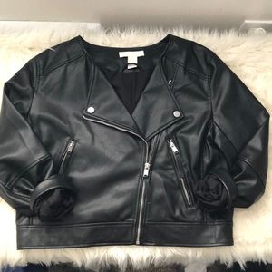 H&M leather jacket